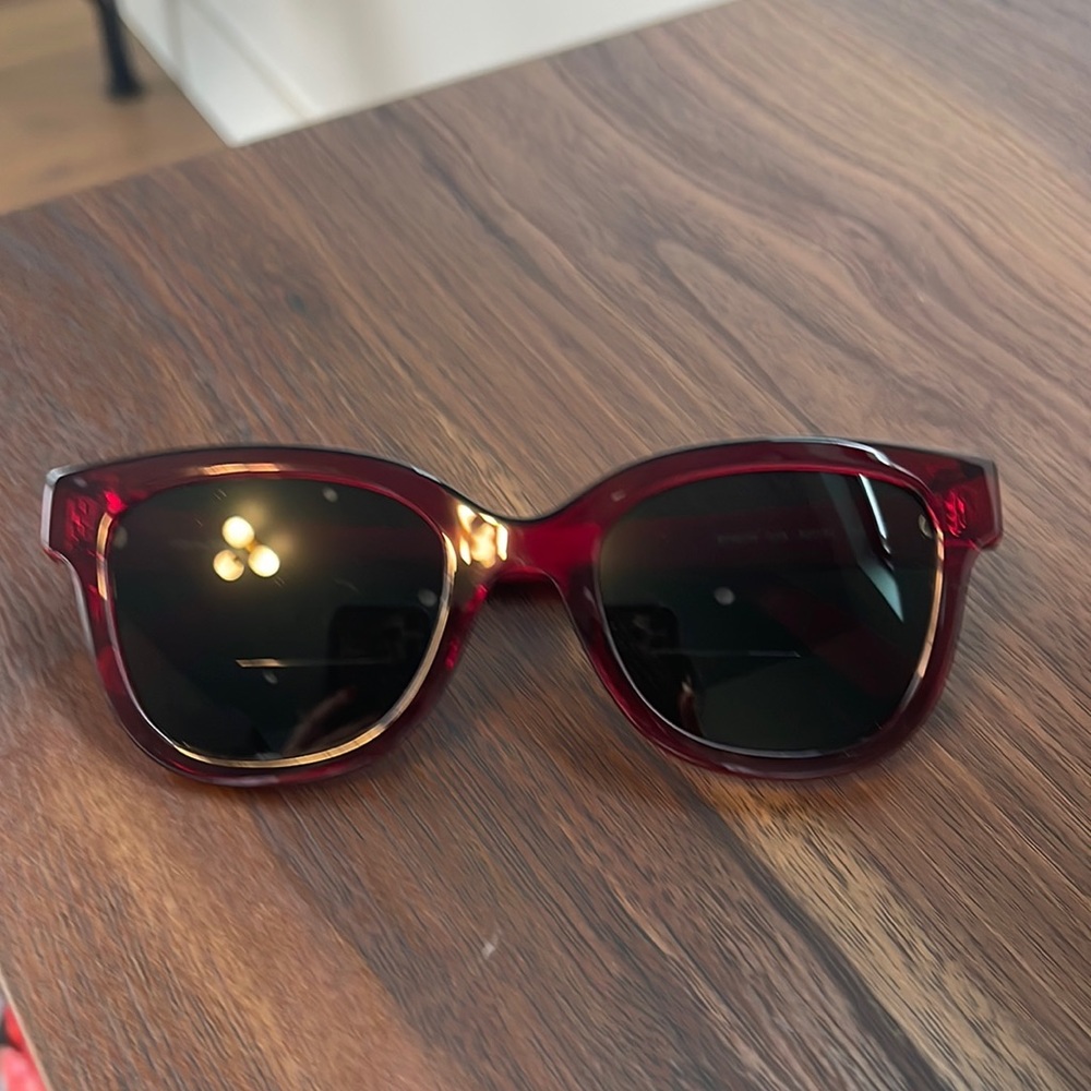 Salvatore Ferragamo red sunglasses
